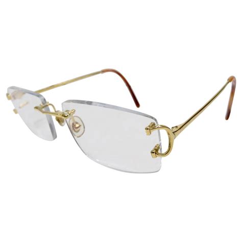 replica cartier rimless glasses|cartier rimless glasses women.